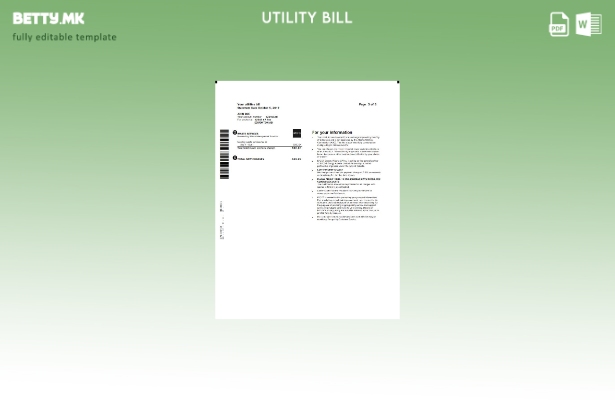 Модерен стил Canada Epcor за шаблон страници за збор за сметки за електрична е 1